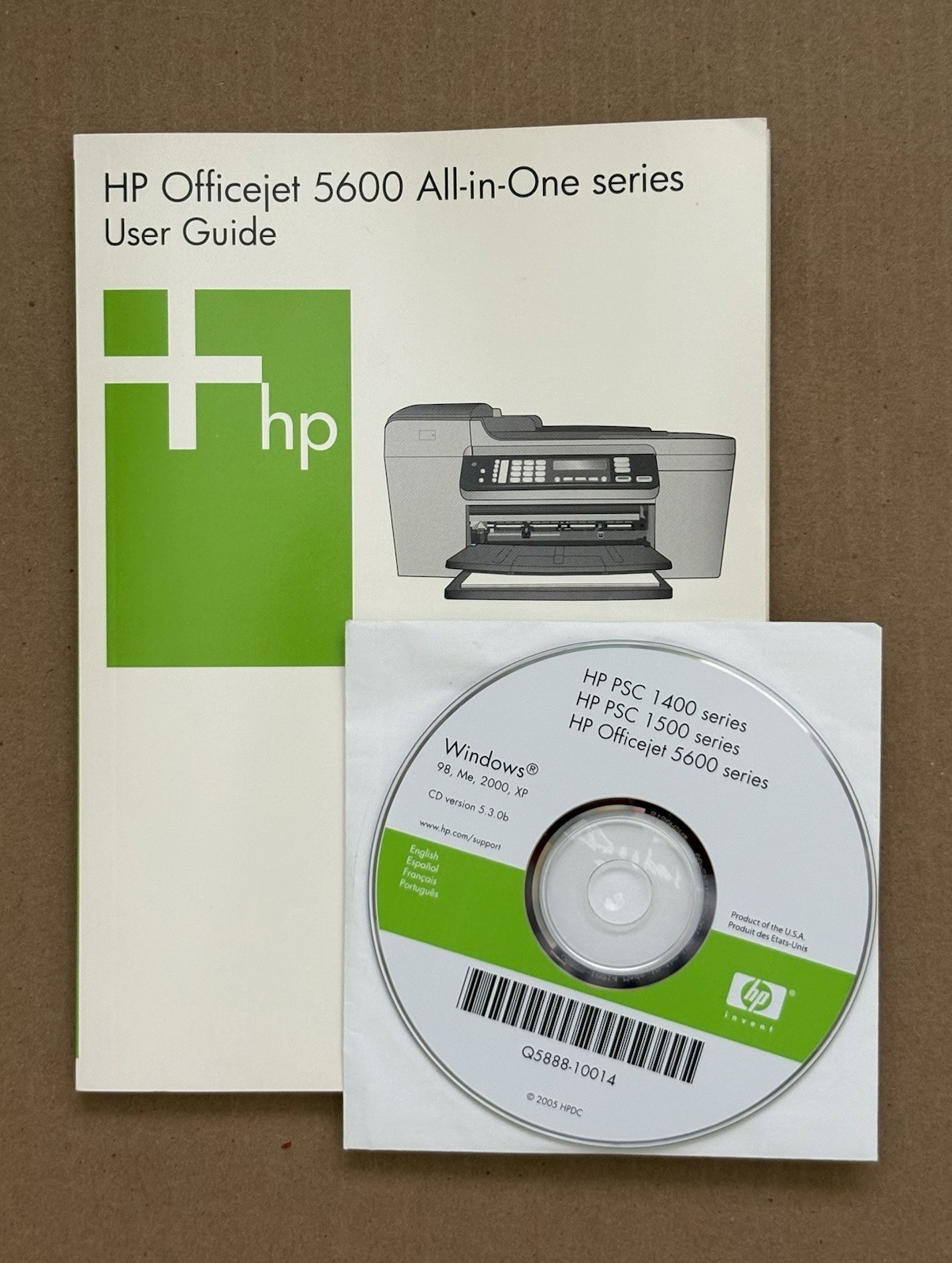 HP Officejet 5600 All-in-One Series USER GUIDE 138 pages 2005 & CD