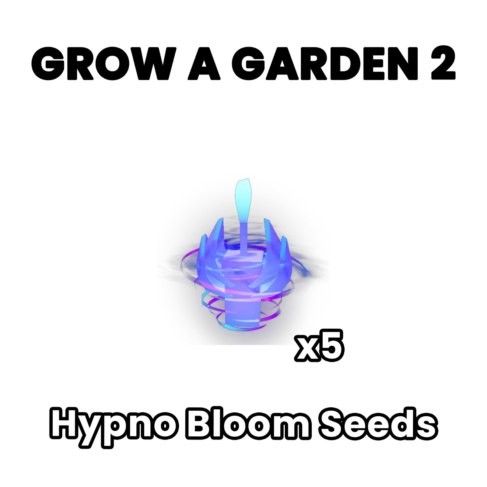 Hypno Bloom Seed x5🪴Grow a Garden 2 | GAG2 Fast & Easy