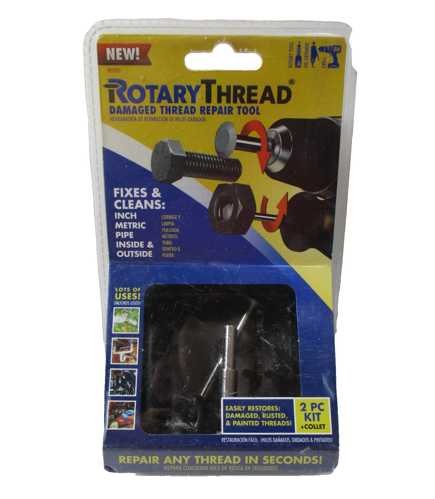 ROTARY THREAD Damaged Thread Repair Tool Chase Restore Repair Clean