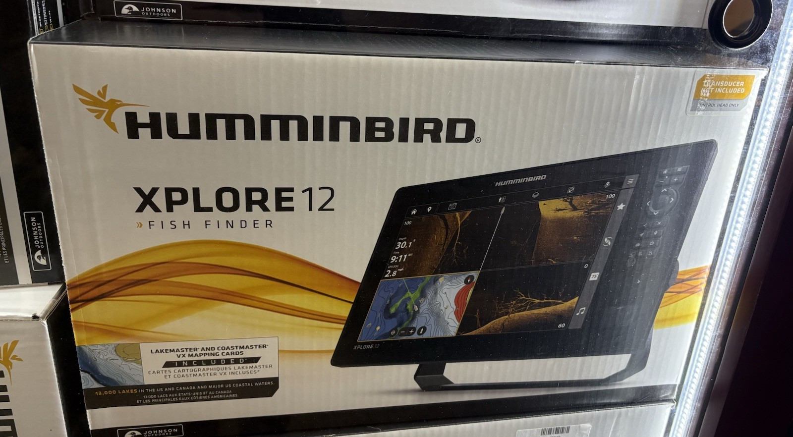 Hummingbird Xplore 12 Fish Finder 412020-1CHO Head Unit Gimbal Bracket Knobs