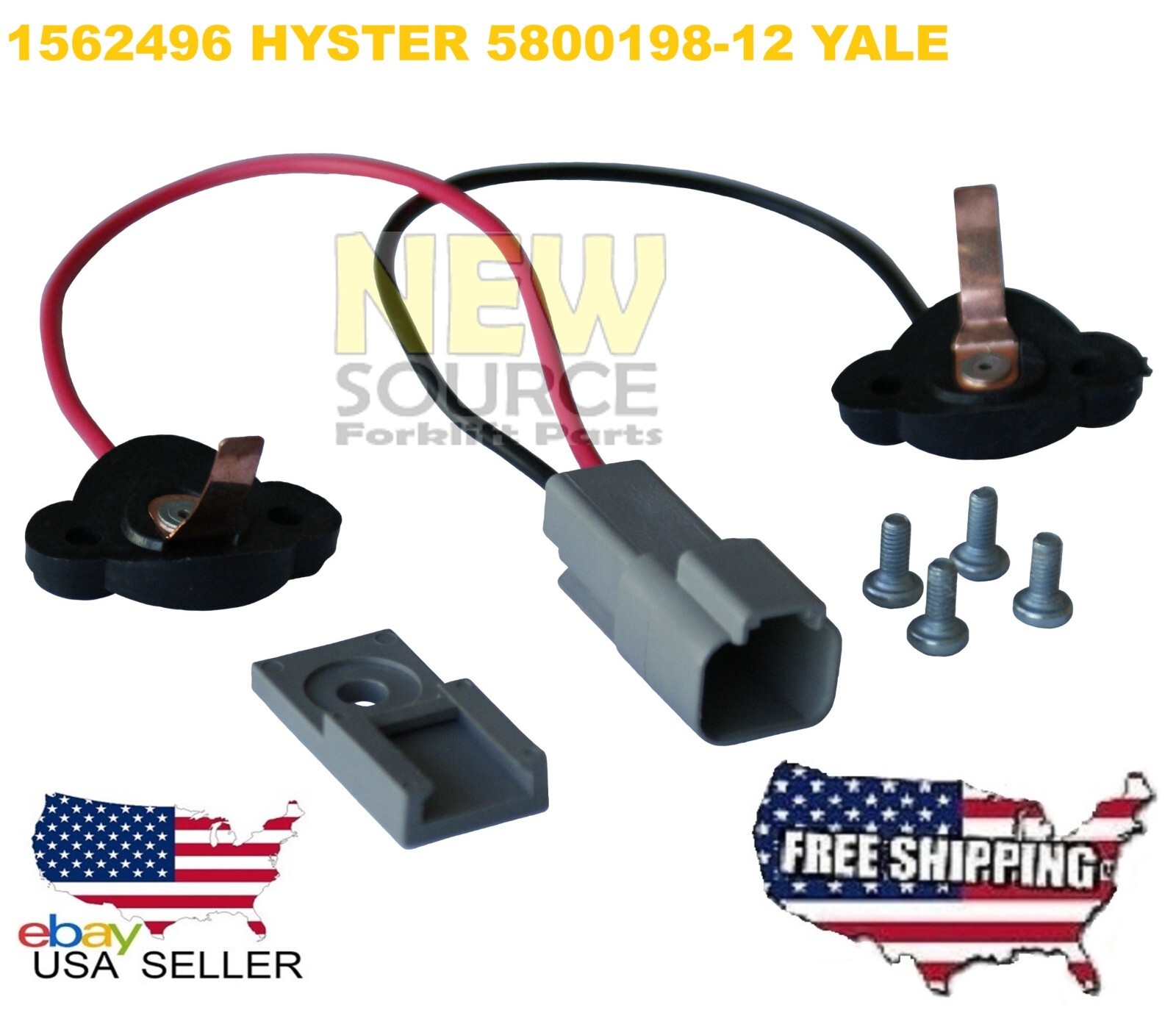 1562496 HYSTER 5800498-12 YALE HORN CONTACT ASSEMBLY KIT WITH CONNECTOR