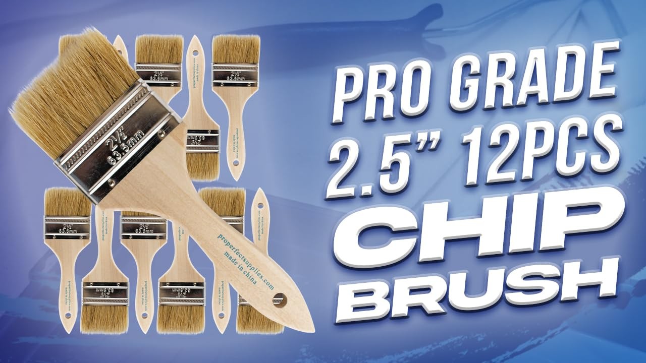 2" Chip Brushes, Disposable Paint Brushes, for Paint, 12 Pack