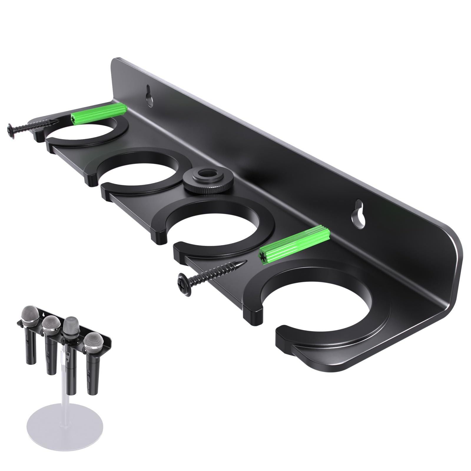 2026 Multi Microphone Holder Stand Wall Mount For 5/827 3/816 Thread