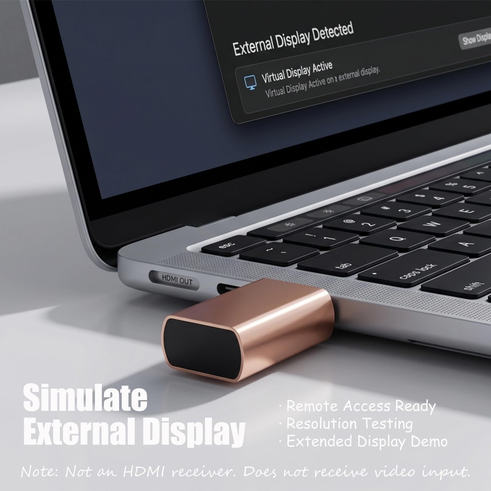 HDMI 2.1 Dummy Plug 4K@120Hz Virtual Display Emulator, Headless Adapter, HDMI...