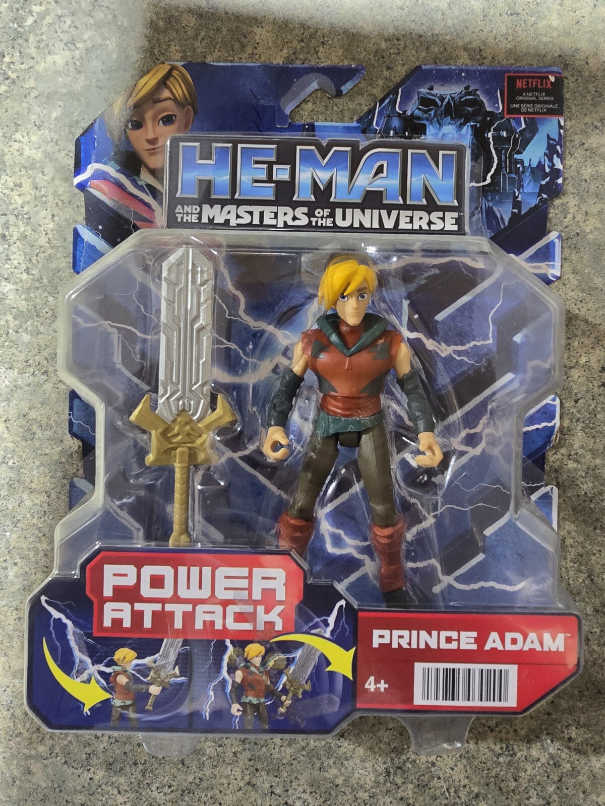 Masters of the Universe He-Man Animated 5.5" Prince Adam Loose 11c