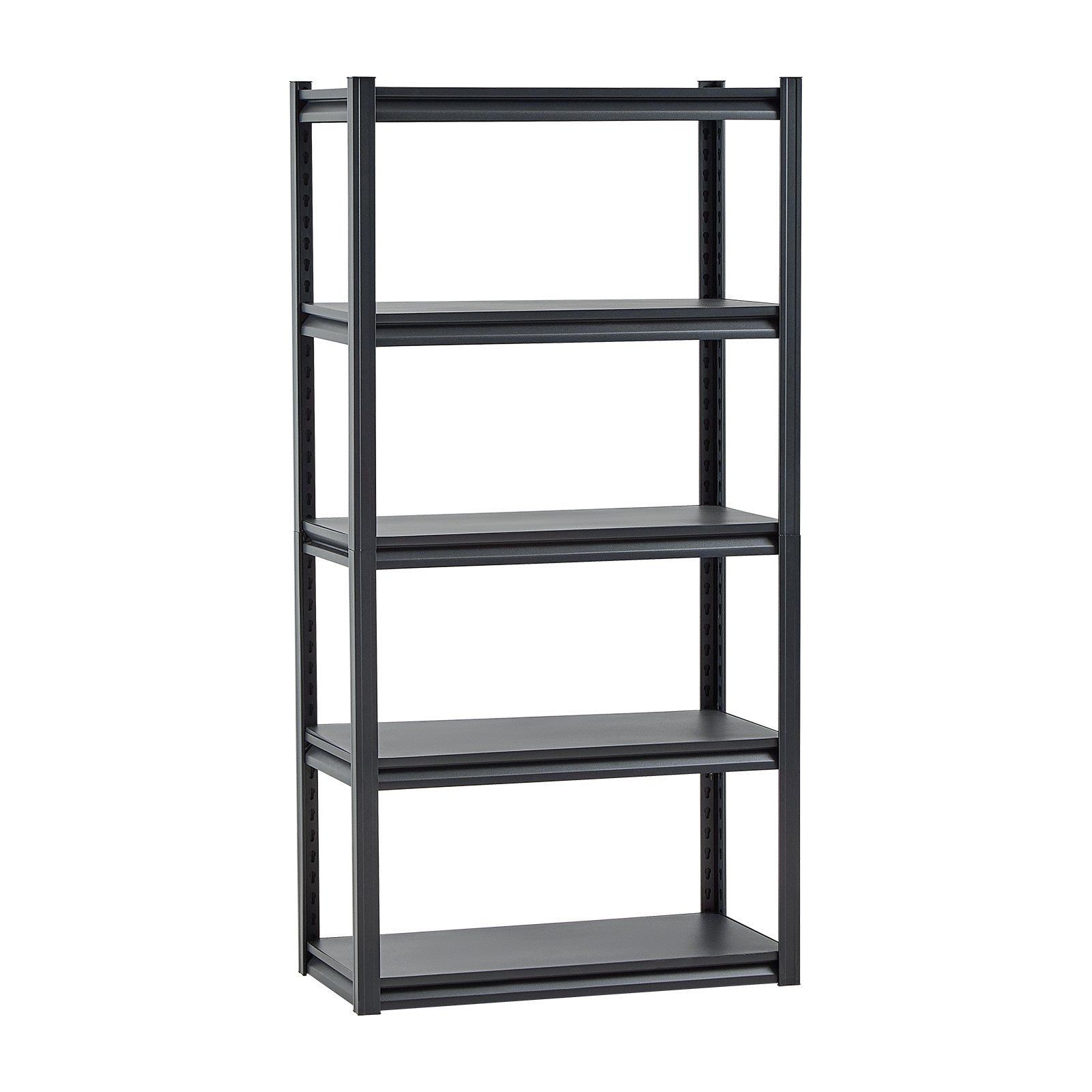 Storage Shelves, 2000 lbs, 5 Tier Garage Storage Shelving, 16" D x 32" W x