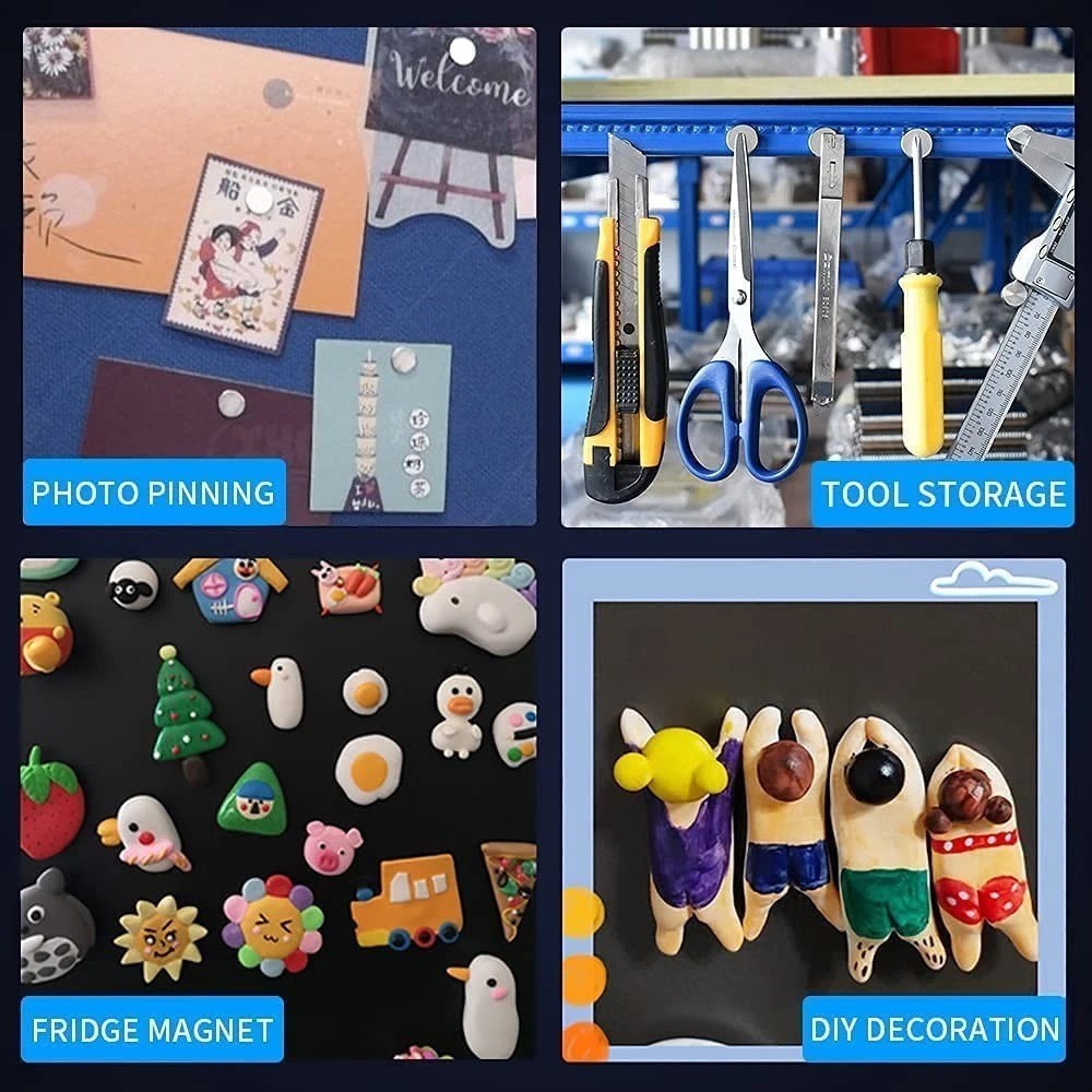 Small Decorative Magnets - Craft & Fridge 100pc
