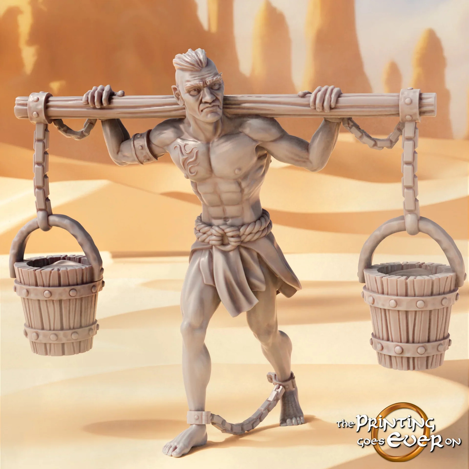 Slave Water Carrier - 28-32mm Sands of the East - Resin Tabletop Miniature