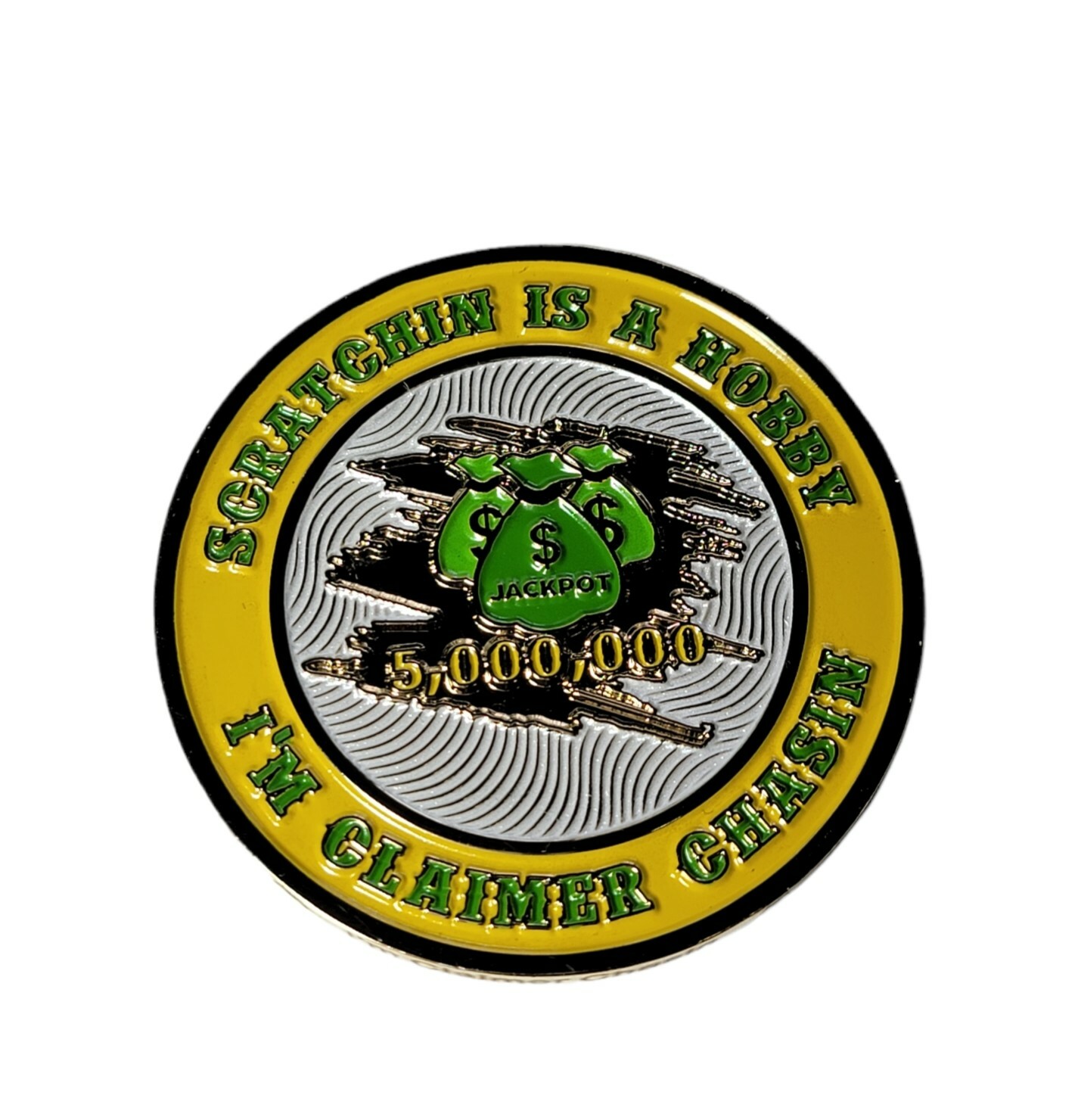 Lottery Coin Scratch off ticket Challenge Coin