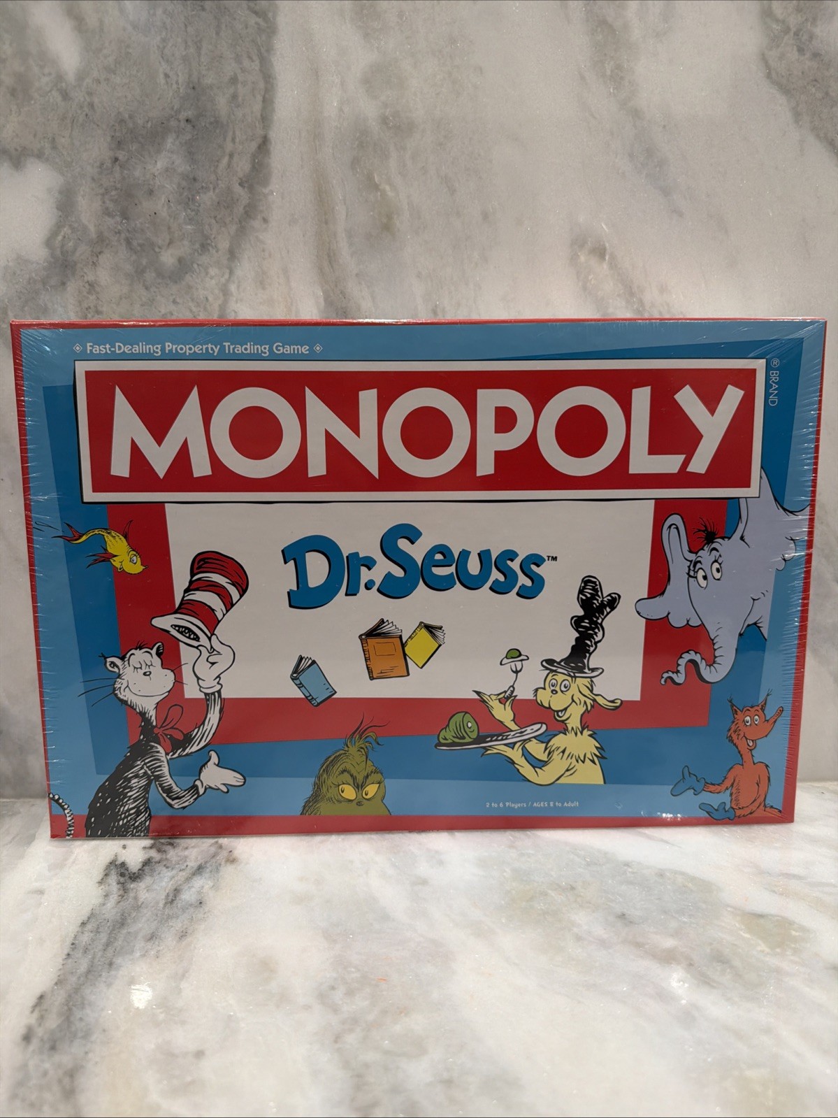 Monopoly Dr. Seuss Edition Game Board USAopoly Hasbro NEW
