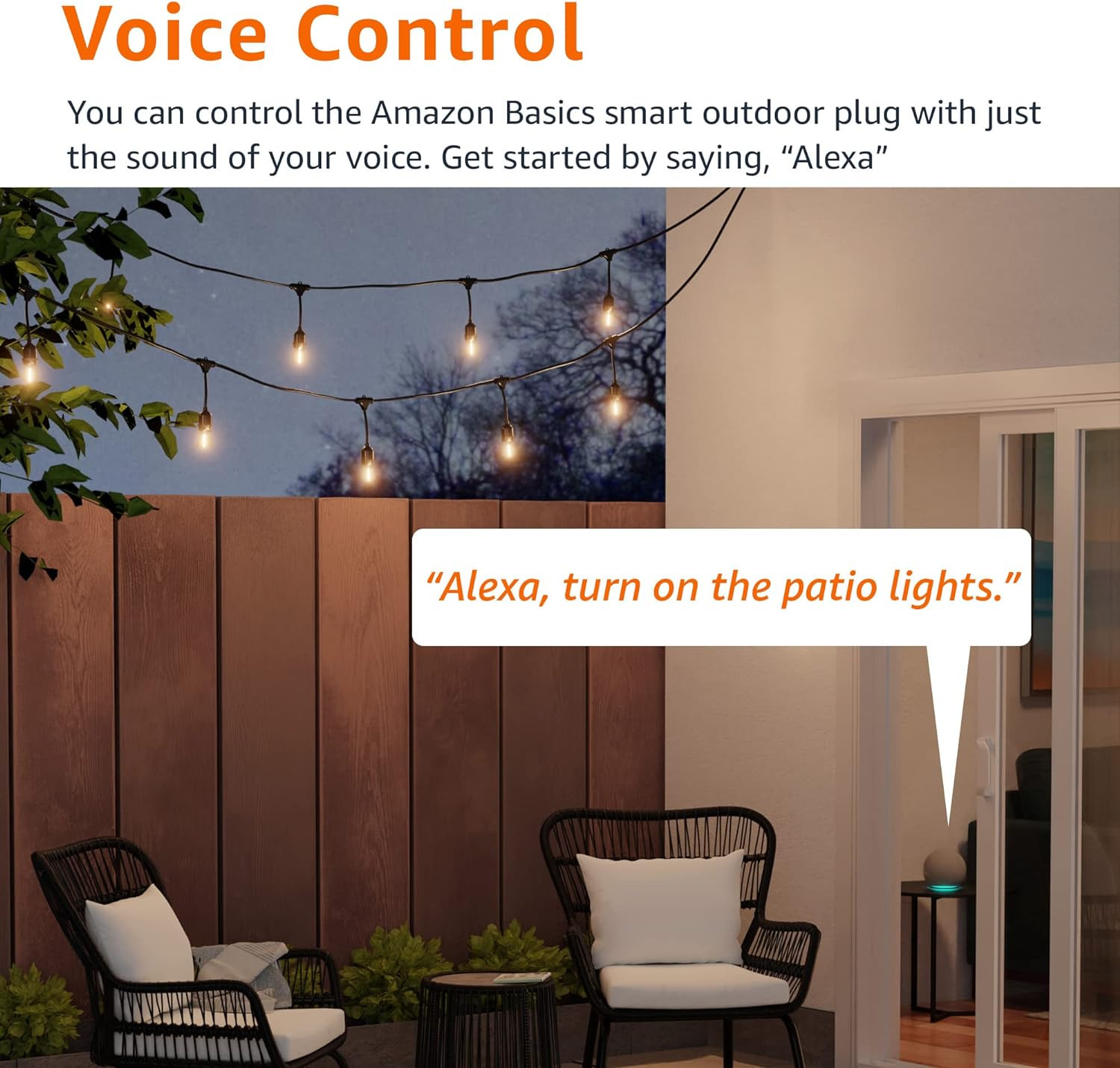 Outdoor Smart Plug with 2 Individually Controlled Outlets, Works with Alexa Only