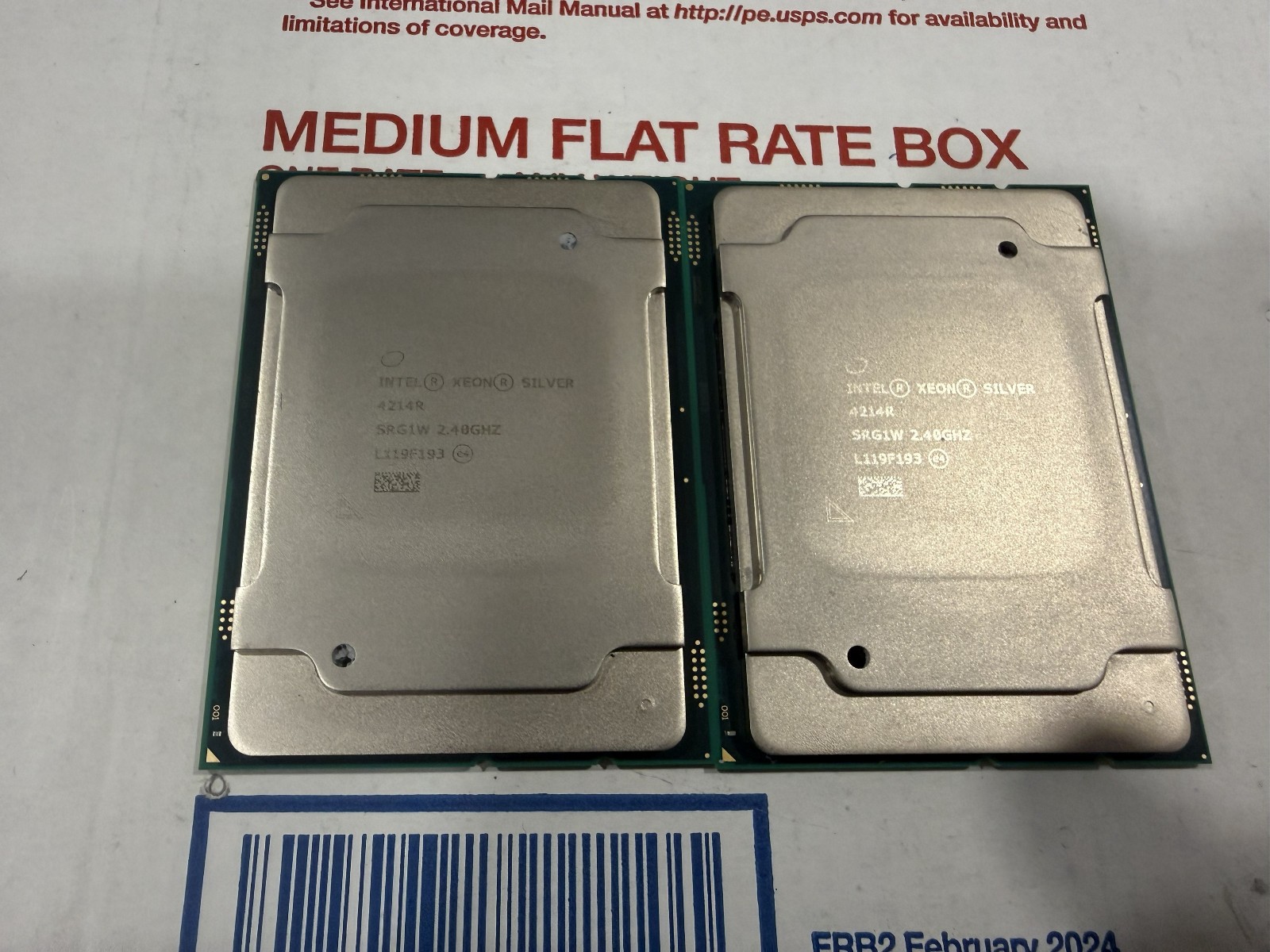 Intel Xeon Silver 4214R 2.4GHz 12 Core 16.5MB 100W 2nd Gen CPU Processor SRG1W
