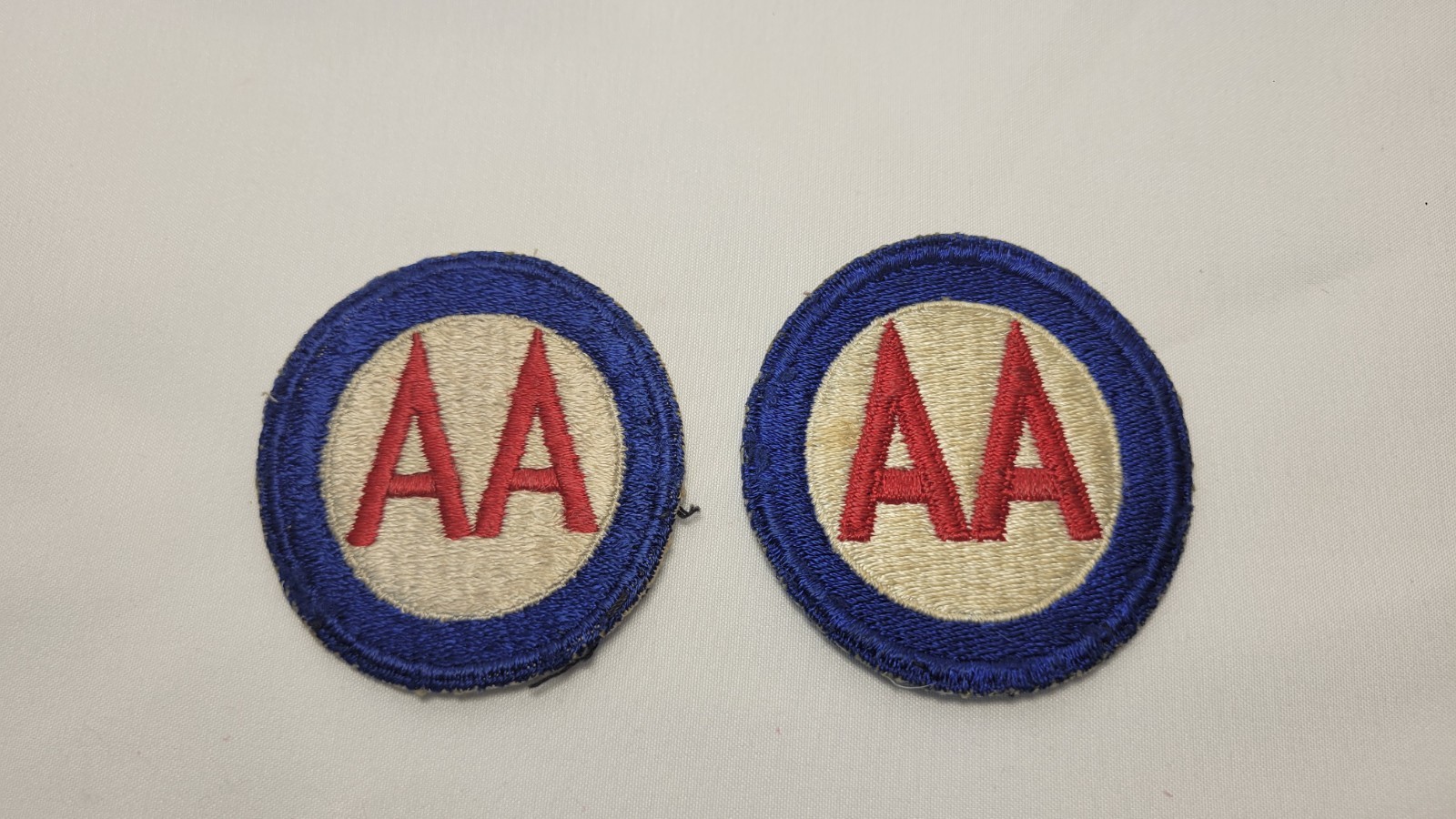 Original WWII U.S. Army Anti-Aircraft Command Cut Edge Patch