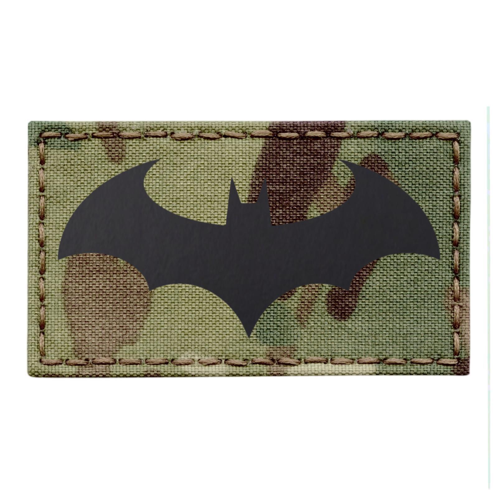 Batman Arkham IR infrared multicam tactical morale laser cut patch