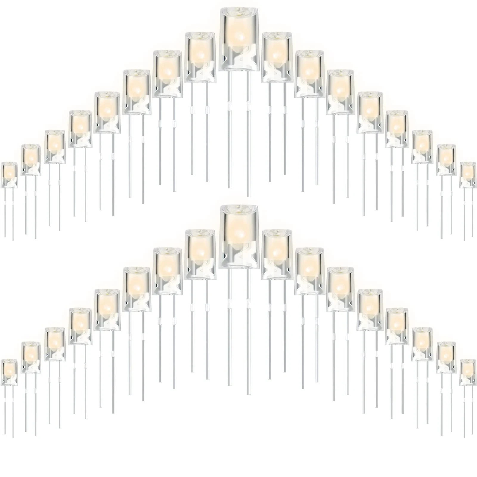 180 PCS 5mm LED Christmas String Light Replacement Bulbs – Energy Efficient