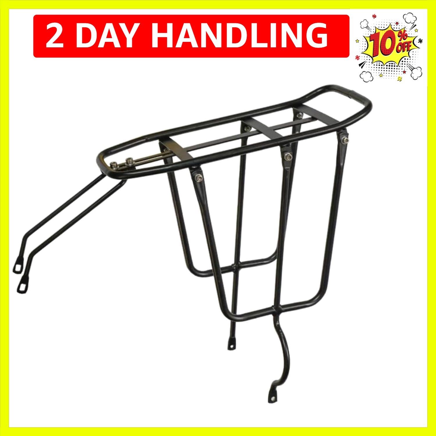 Bicycle Cargo Rack Rear Bike Rack,Bike Luggage Rack fits Most Mountain Bikes ...