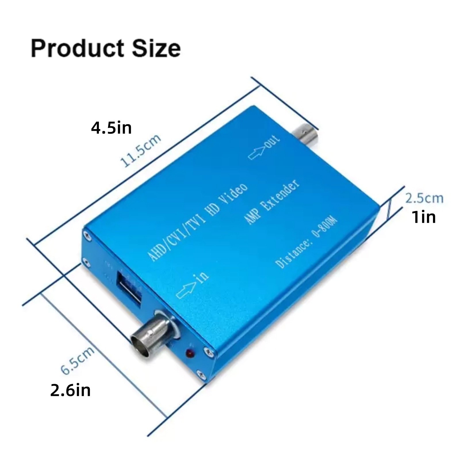 1pc Coaxial Cable AHD/TVI/CVI/CVBS 1080P Video Amplifier Extends for CCTV System