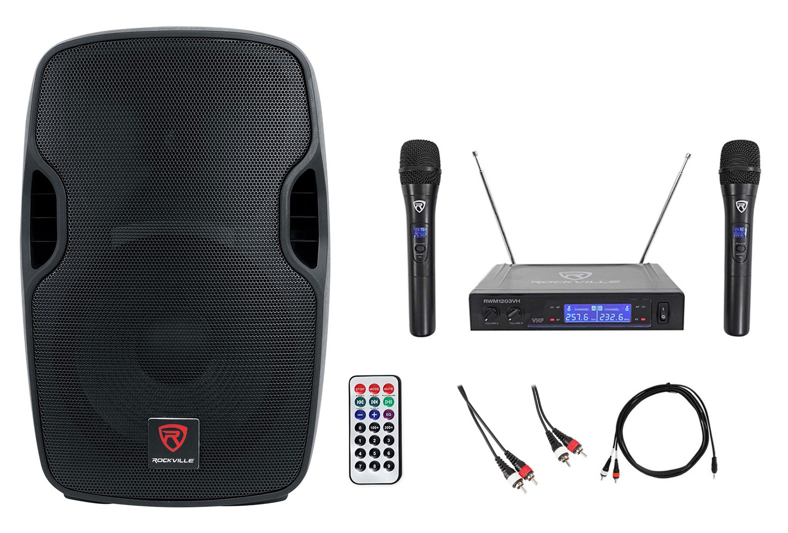 Rockville Powered 12" Karaoke Pro System/Machine 4 ipad/iphone/Android/Laptop/TV