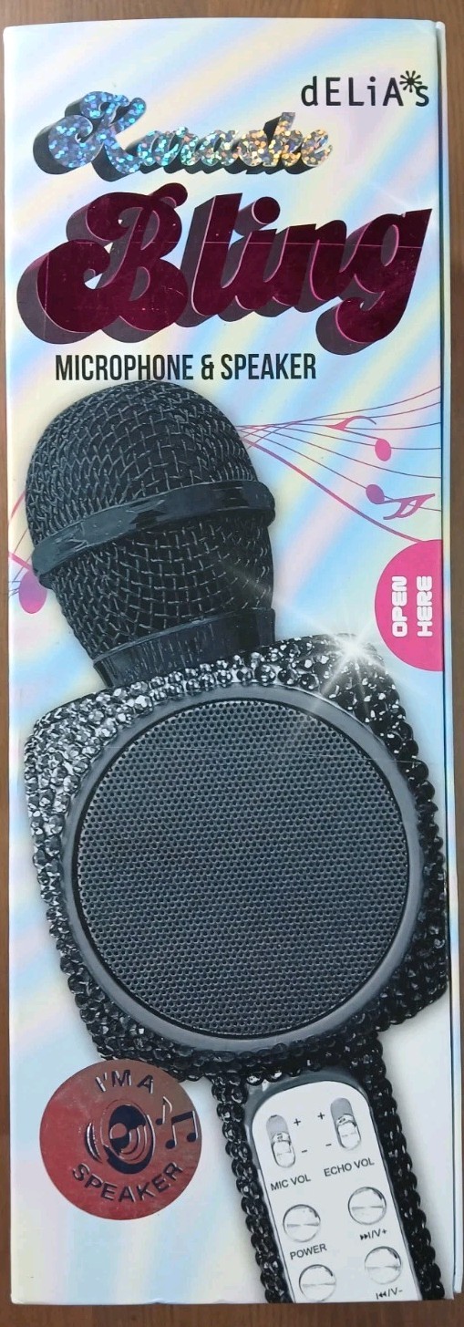 Bling Edition Bluetooth Karaoke Microphone & Speakers - NEW in BOX