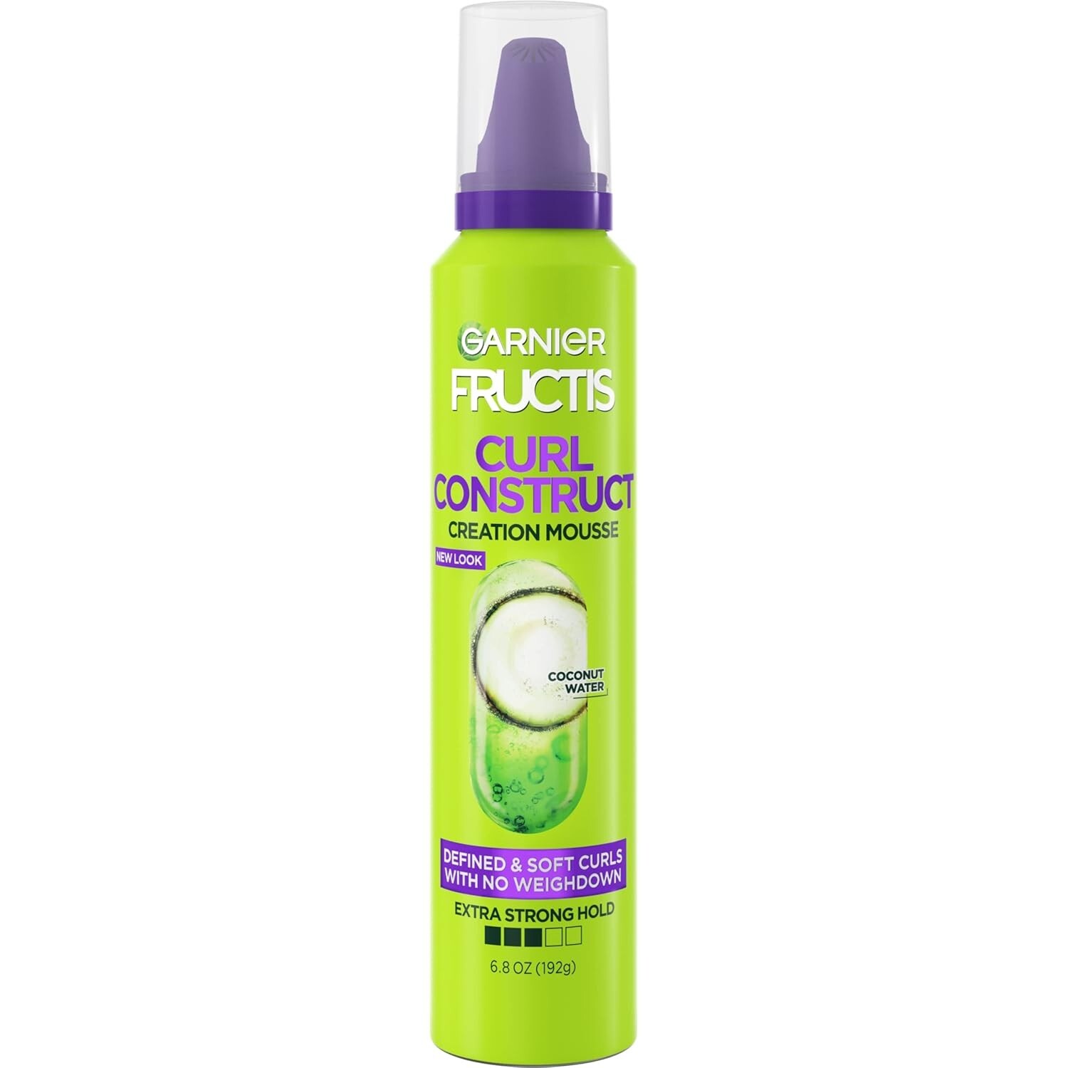 Fructis Style Curl Construct Creation Mousse, 6.8 Oz, 1 Count (Packaging