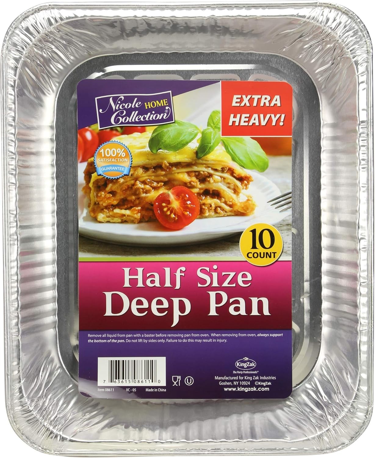Aluminum Pans Half Size,Extra Heavy Duty Disposable Foil Pans For Baking