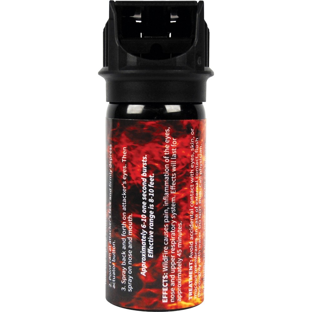 WildFire 1.4% MC 2 oz Self Defense Police Pepper Spray Flip Top Stream