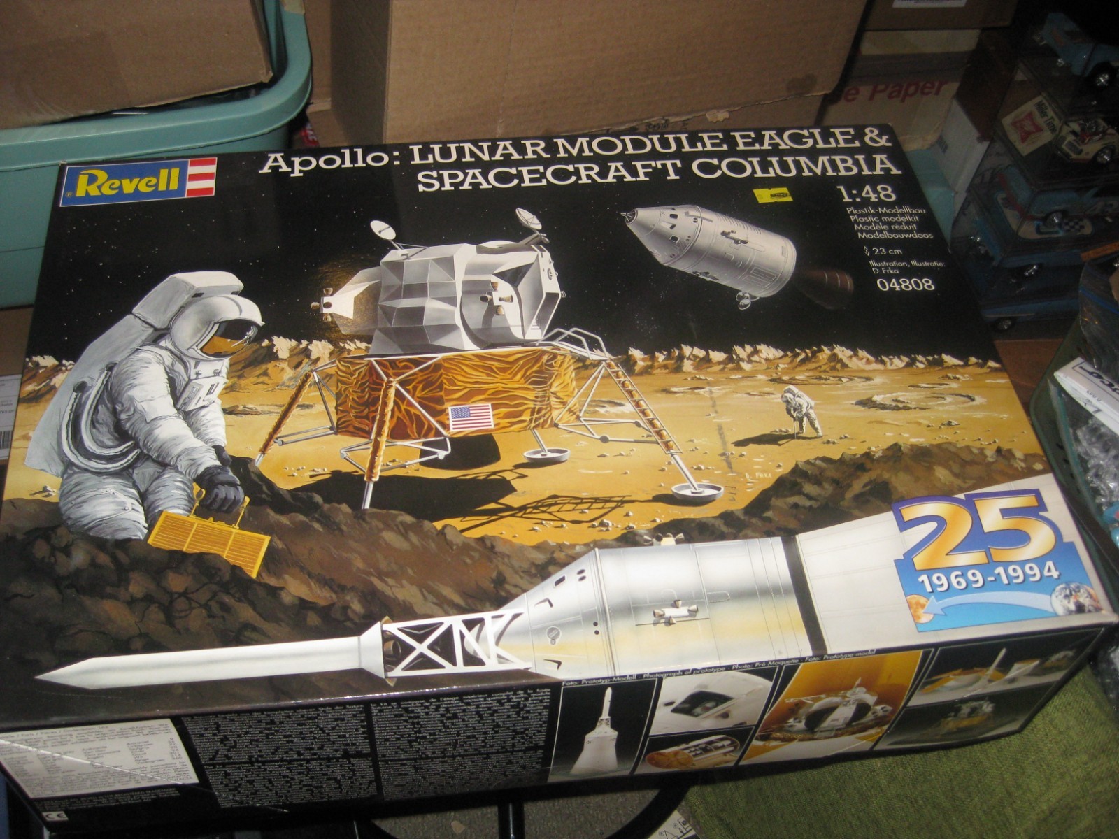 Rare Apollo: Lunar Module Eagle & Spacecraft Columbia by Revell-1:48 scale-1994