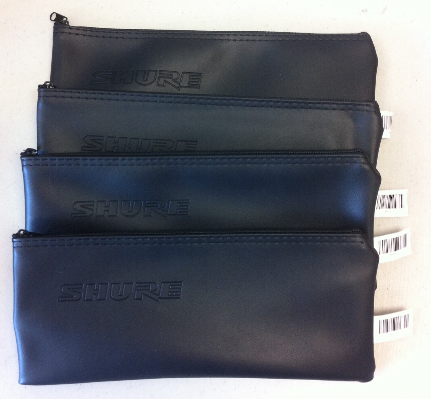 FOUR PACK!   Shure Vinyl Zippered Bag, Regular Size - Shure Part # 95A2313