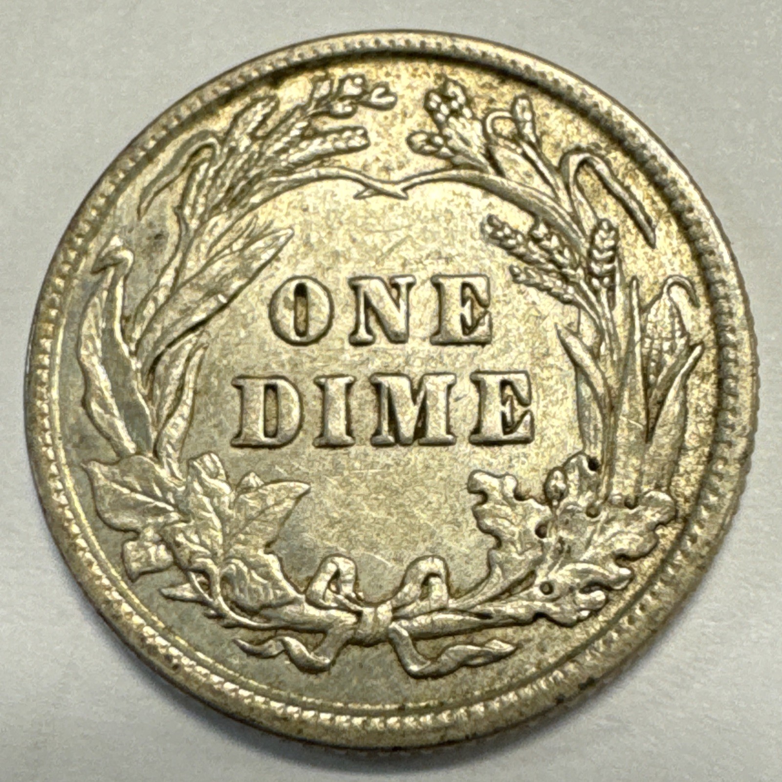 1913 Barber Silver Dime Choice AU