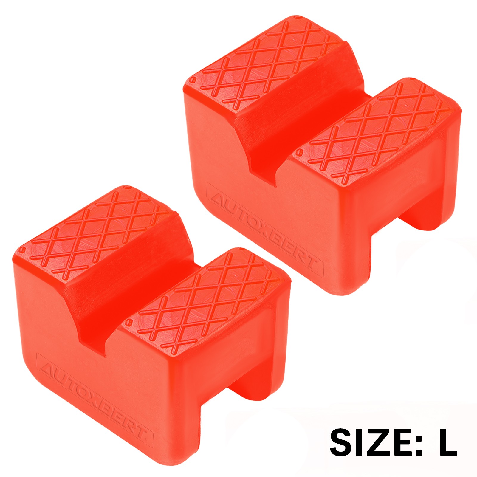 2x Axle Jack Pad Lifting Stand Pad Adapter Frame Rail Protector Car Polyethylene