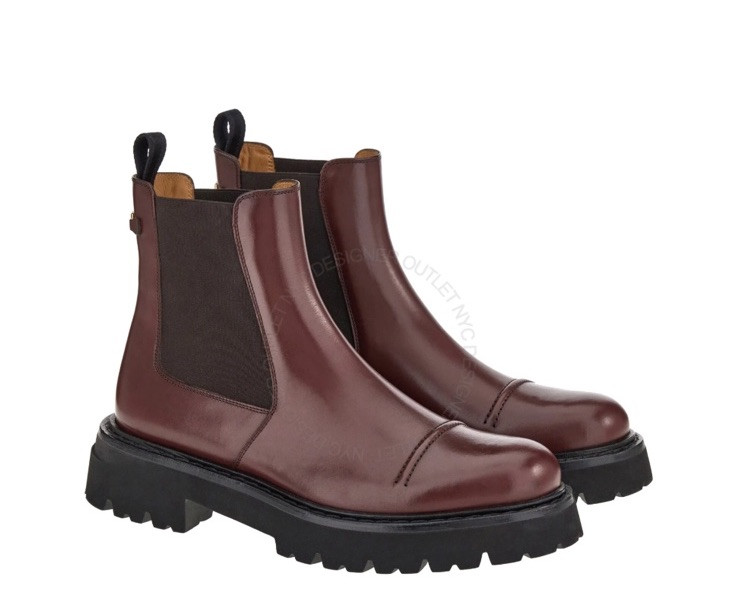 New Salvatore Ferragamo Men George Ankle Boots Leather Brown 9.5 10 11 $1500