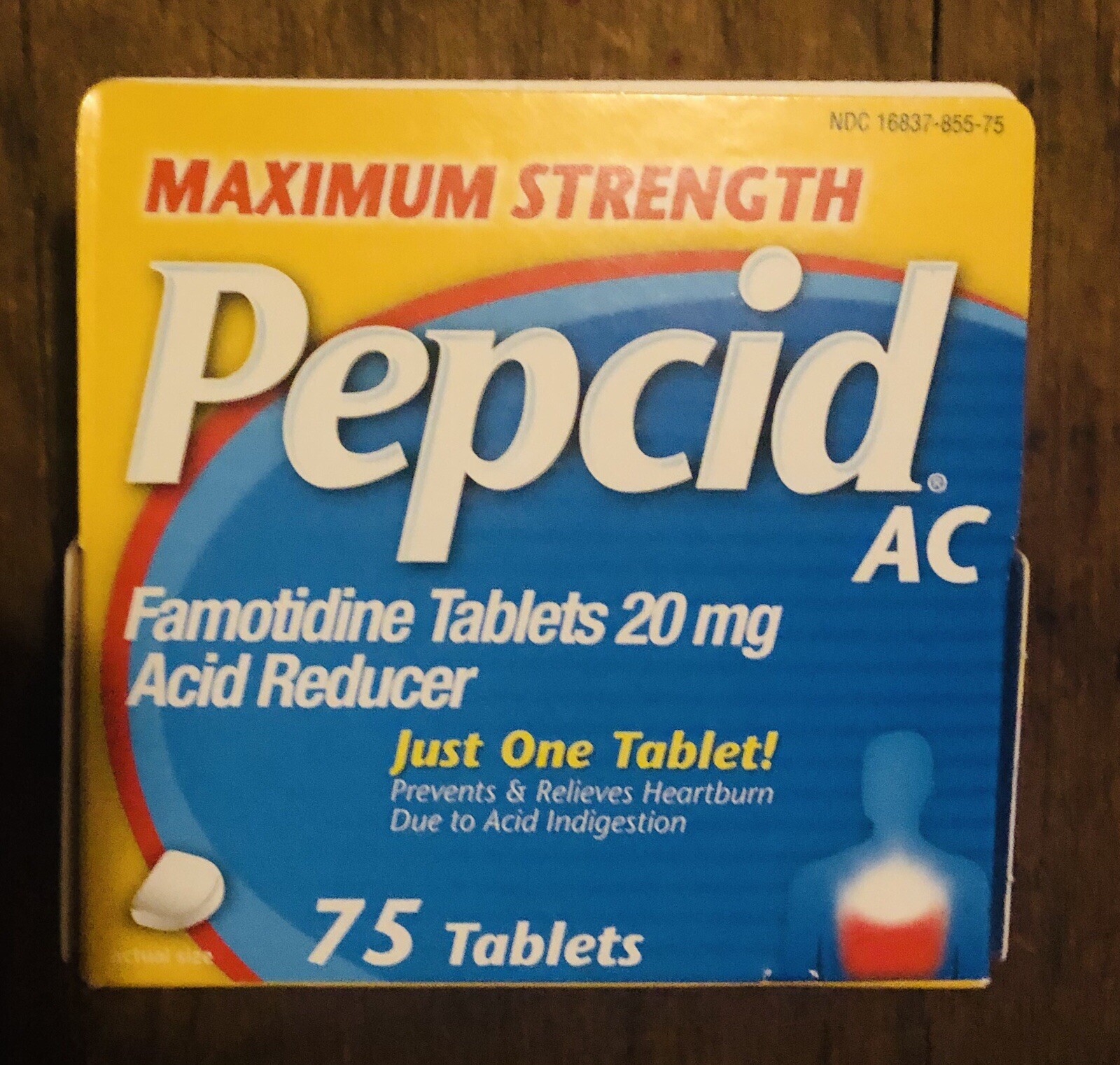 Pepcid AC Maximum Strength Acid Reducer 20mg Tablets 75 ct Exp 04/2028 NEW