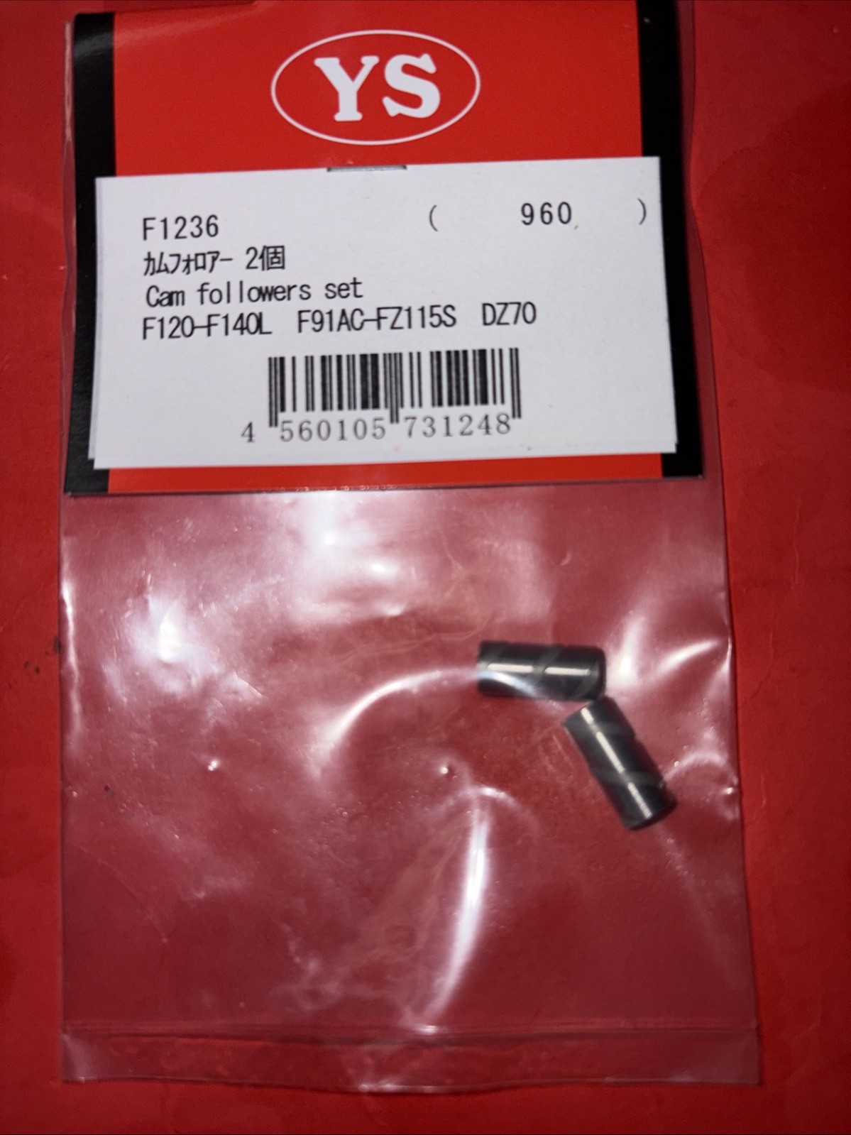 YS F120-FZ140 TAPPETS,F91AC-FZ115S-DZ70 NIP # F1236