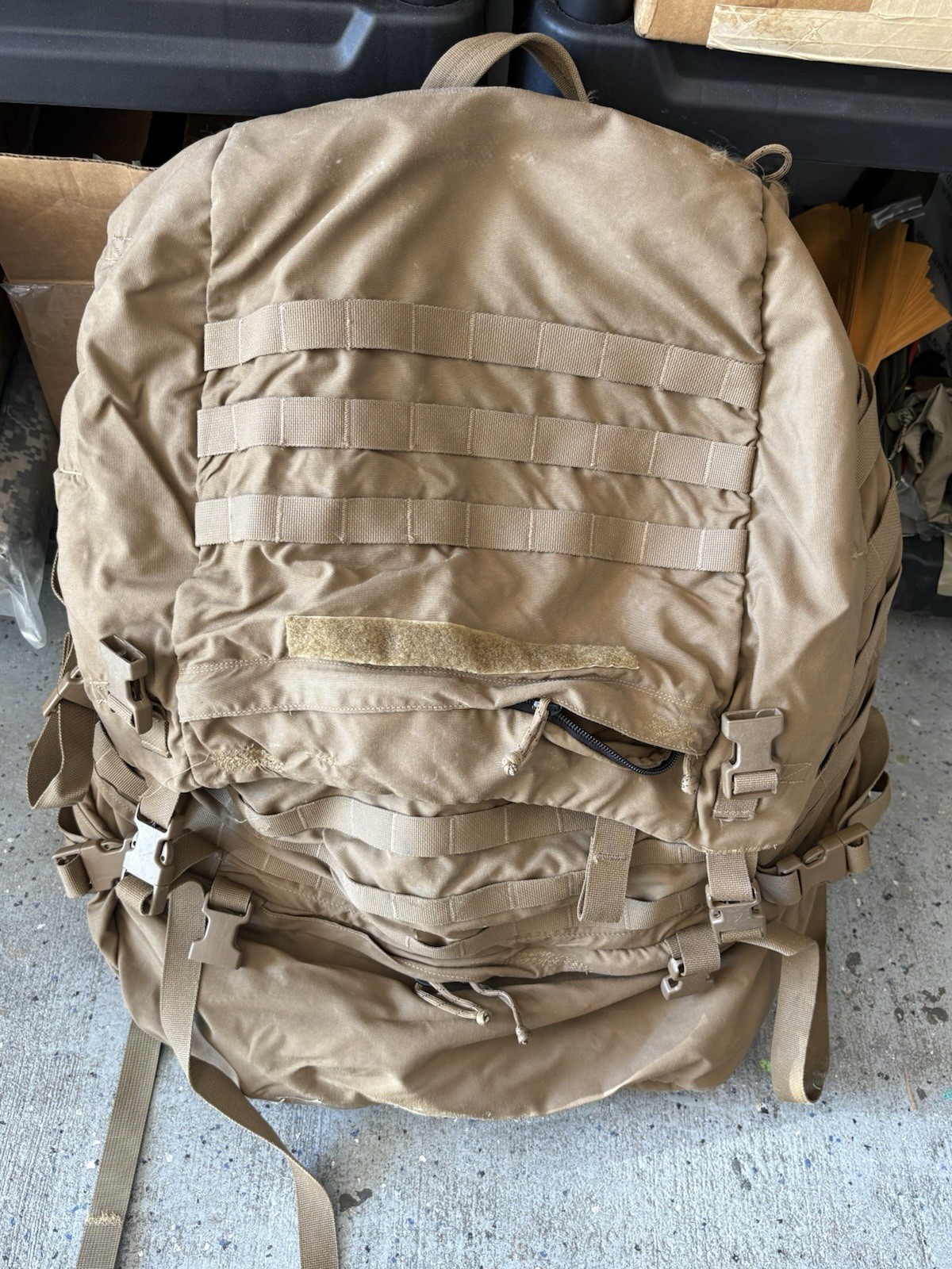 USMC FILBE Rucksack Field Pack Military Backpack Complete Coyote Brown Used