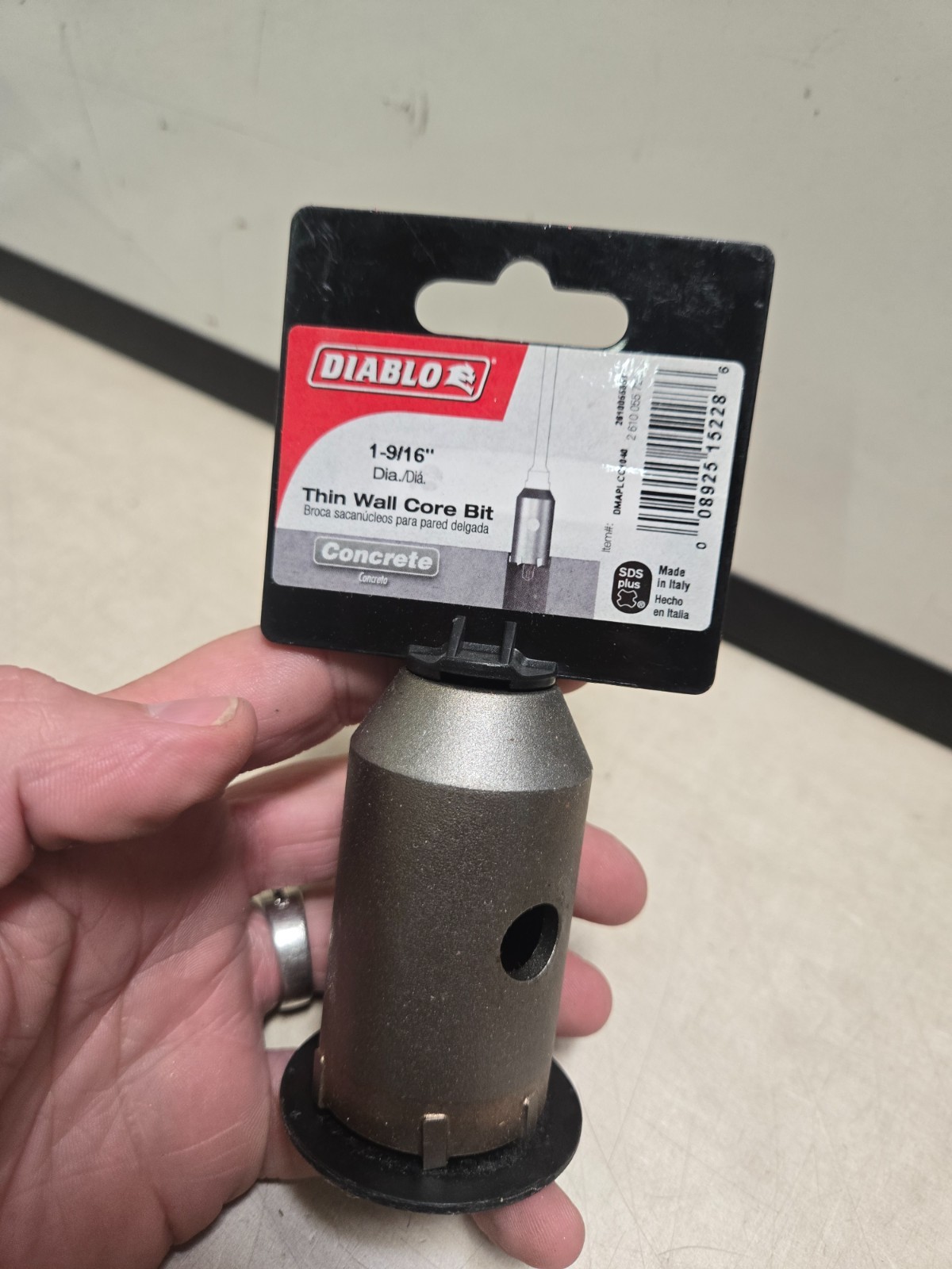Diablo SDS-Plus Core Bit Thin Wall Carbide Tipped 1-9/16" x 10 mm Shank