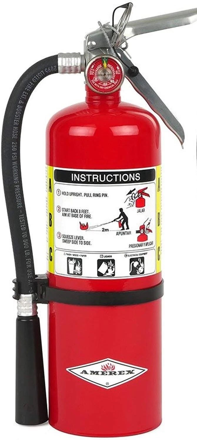 Amerex B500, 5 lb ABC Dry Chemical Fire Extinguisher – Class A, B & C Rated NIB