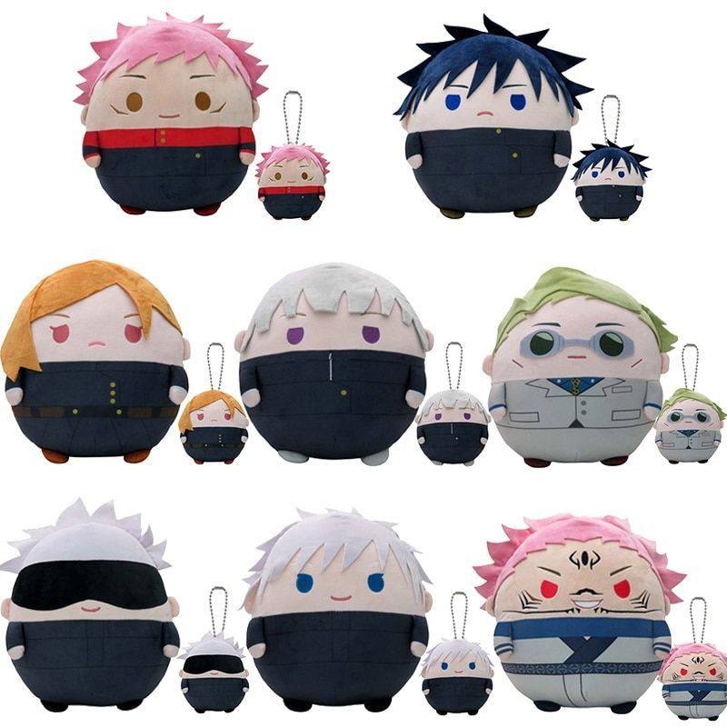 Jujutsu Kaisen Plush Pillow Cushion Doll Cute Gojo Satoru Itadori Yuji Keychain