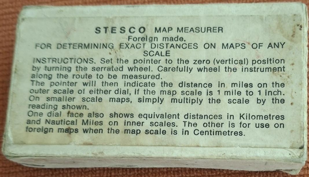 STESCO Map Measurer Circa 1950 In Original Box