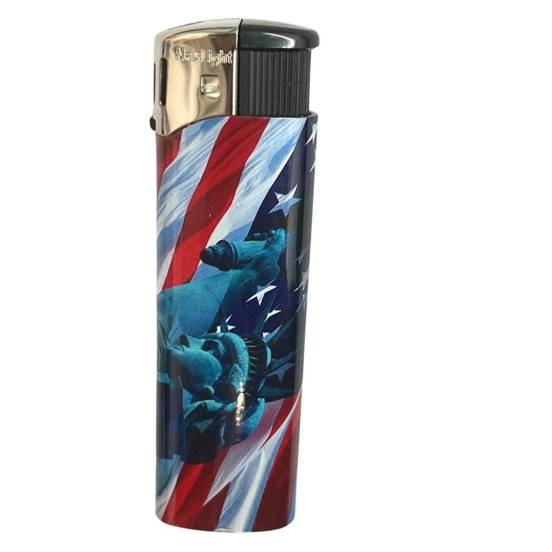 Maxlight Lighters Flag Design – Patriotic : 2 Pack