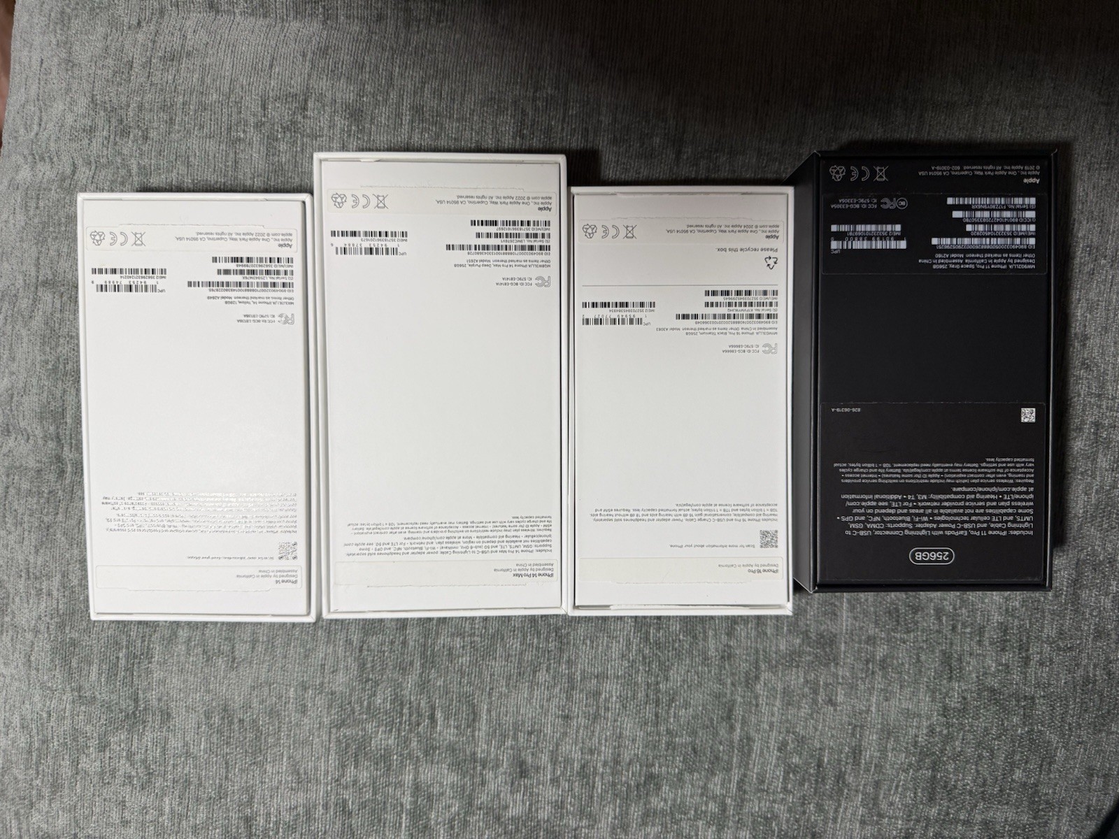4 Iphone Boxes 11pro 16pro 14pro 14 Pro Max