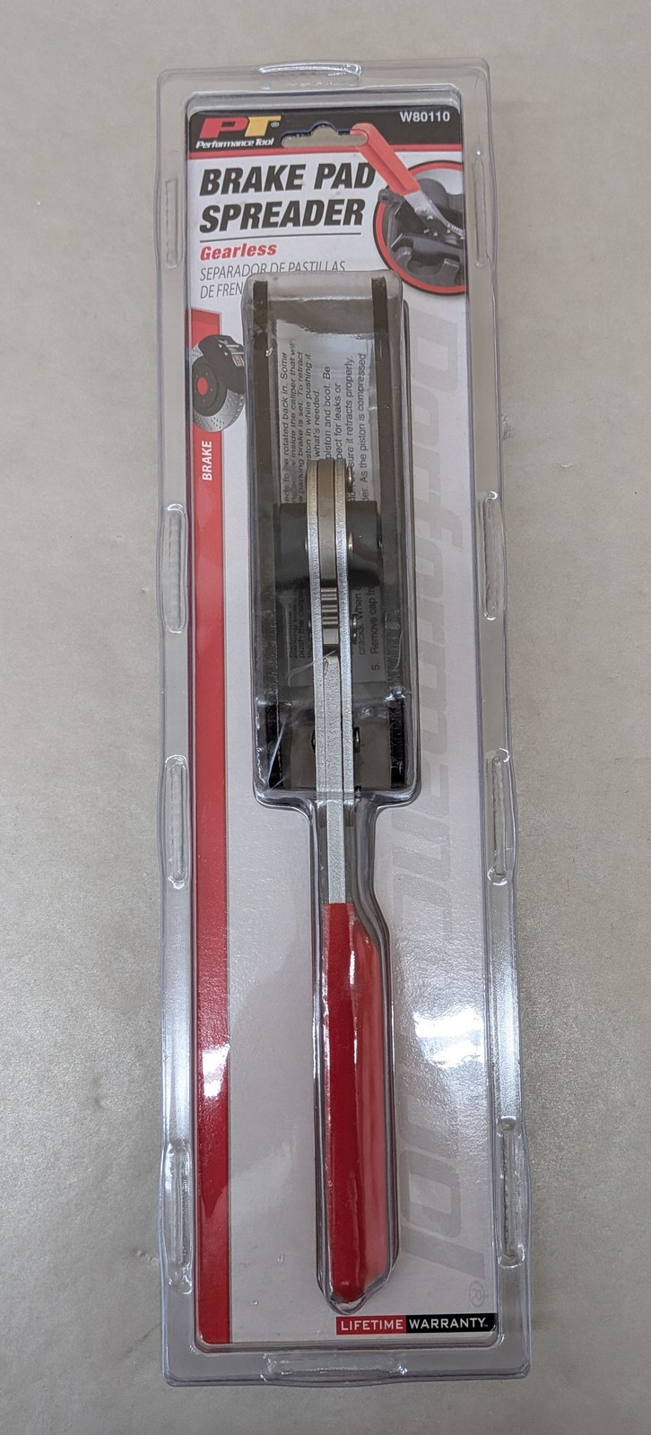 Performance Tool W80110 (CAT4)  Gearless Brake Pad Spreader
