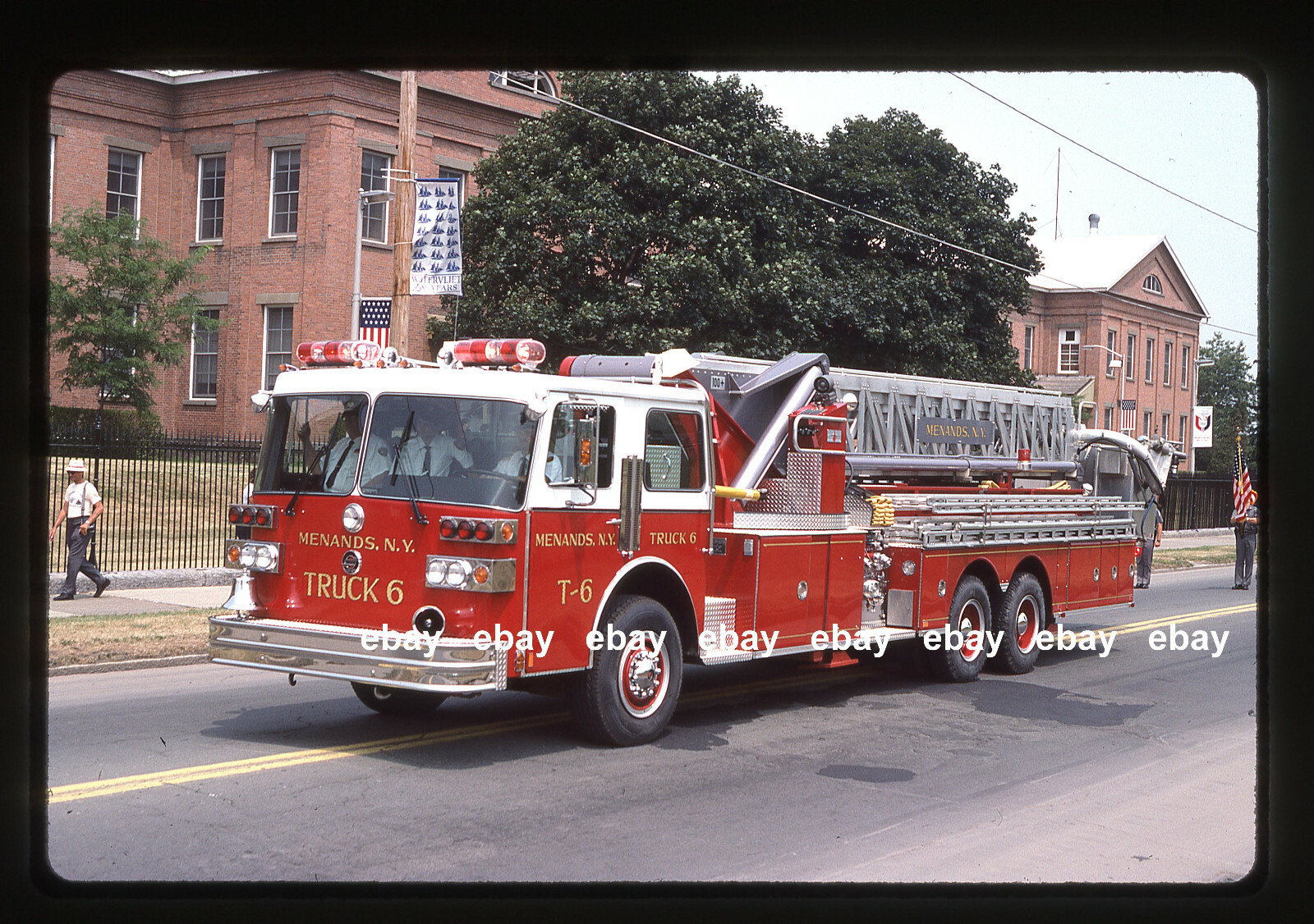 Menands NY Sutphen Aerial Tower Fire Apparatus Slide 2