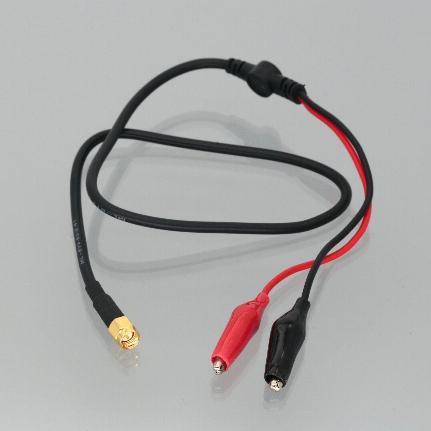 SMA male to 27mm Alligator Clip Oscilloscope Probe Inspection Test Leads 20~40"