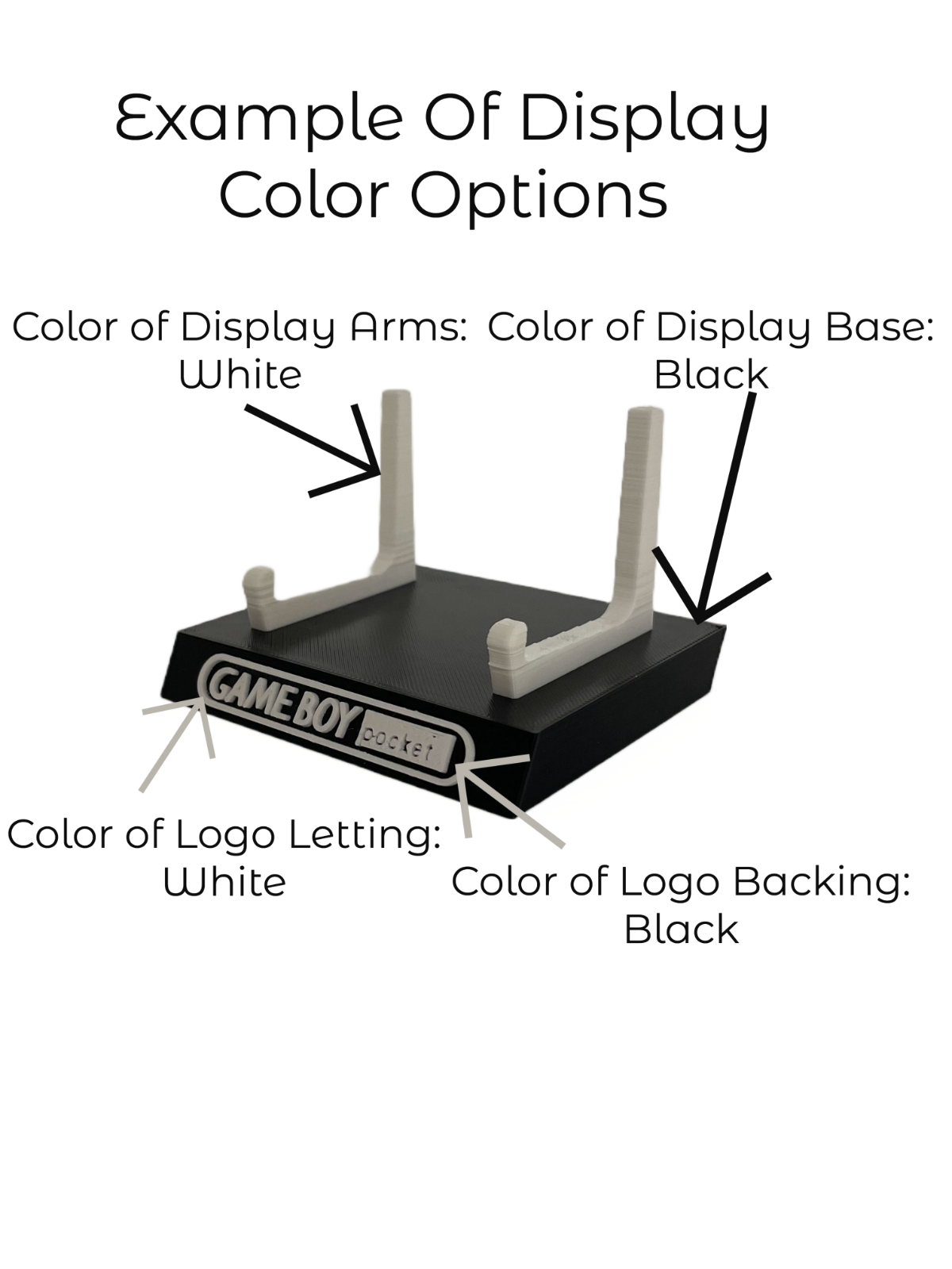 Nintendo Gameboy Advance SP & Game Display - DISPLAY ONLY (Customize Colors)