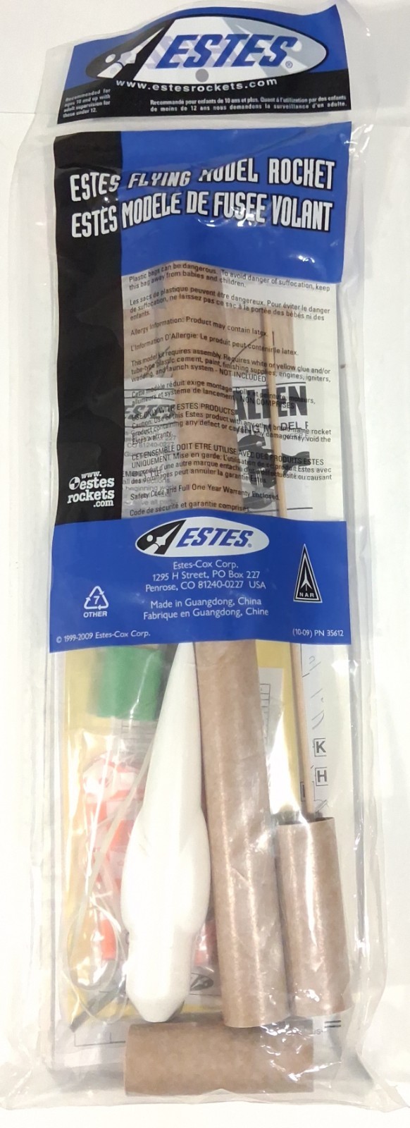 Estes Alien Invader 3003 Flying Model Rocket Kit New