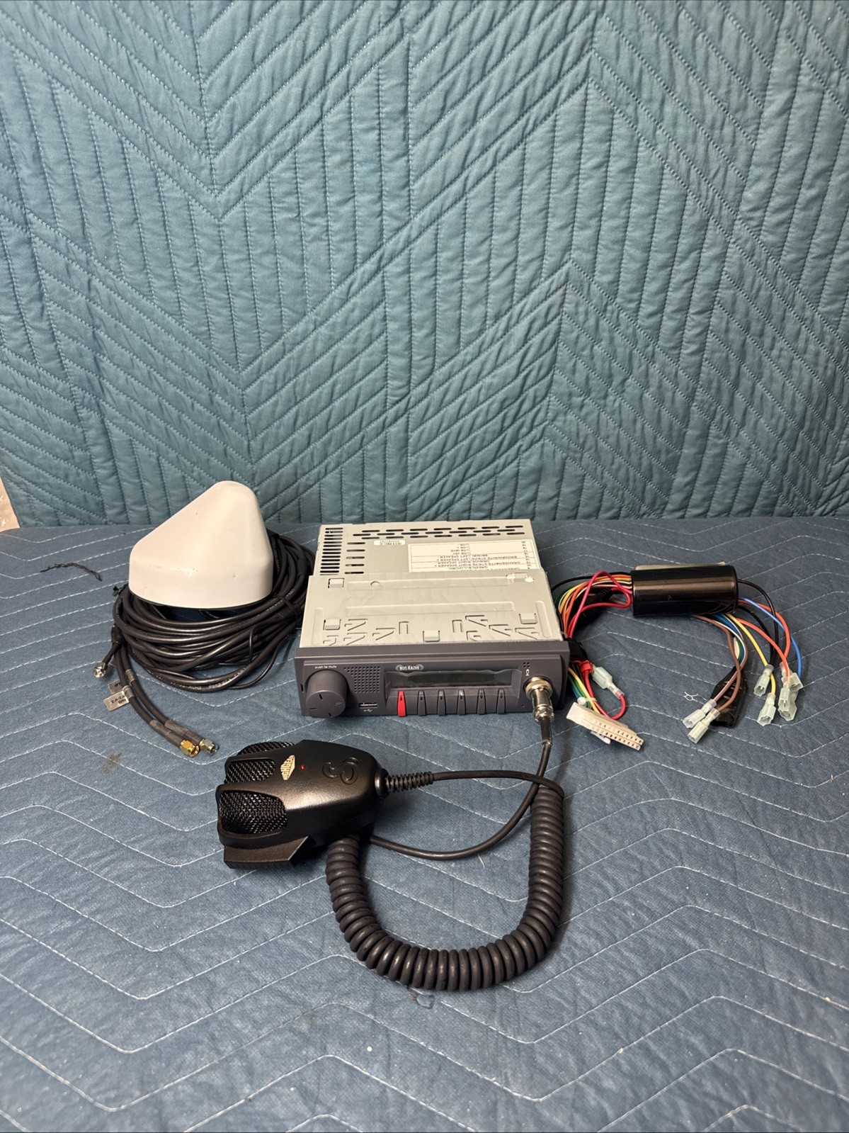 HighGear BUSRADIO Vehicle PA Radio System w/ Mic Antenna USB SD Card
