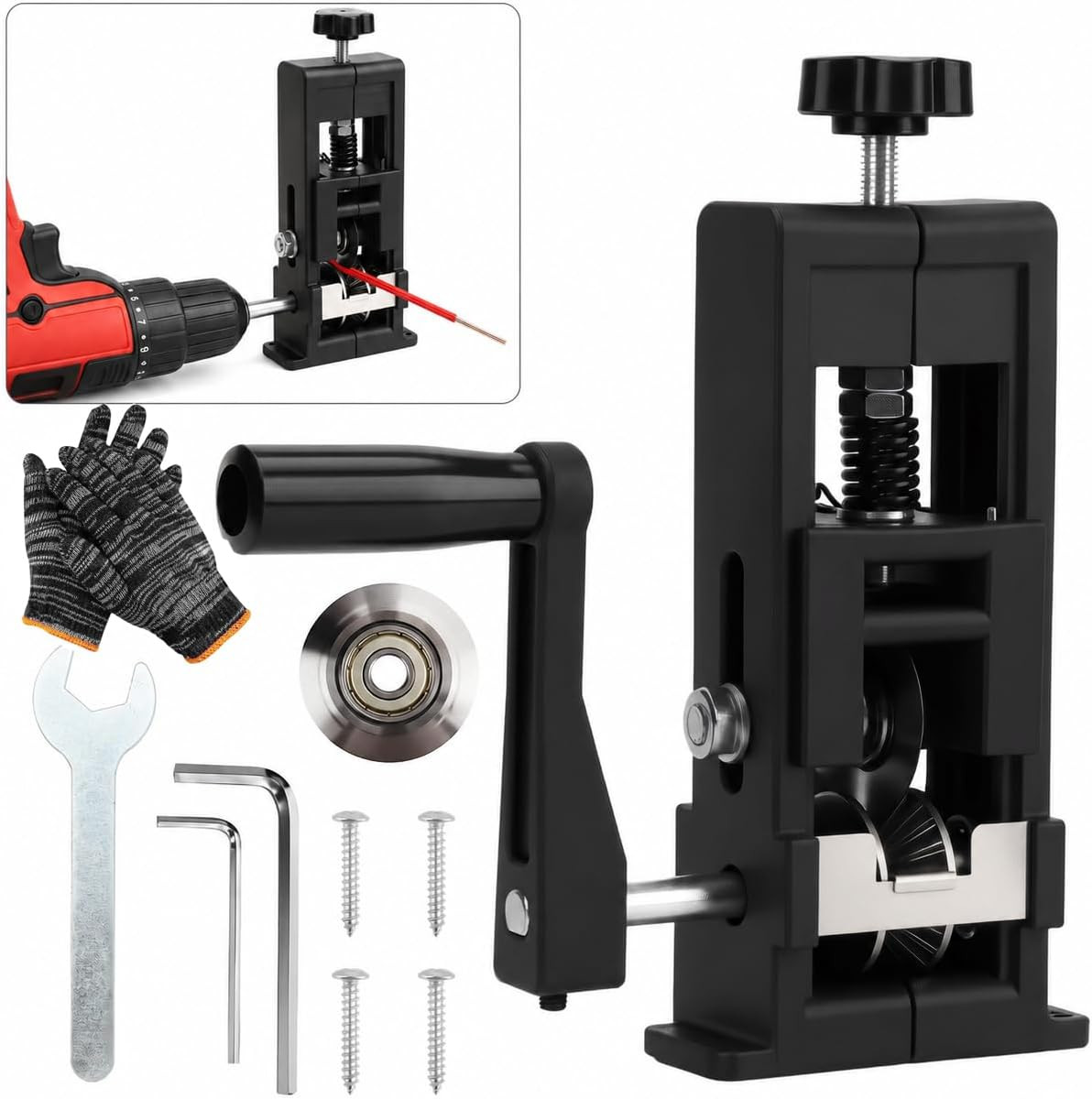 Manual Wire Stripping Machine, Gauge Wire 0.04"-1", Scrapping Copper Wire Peeler