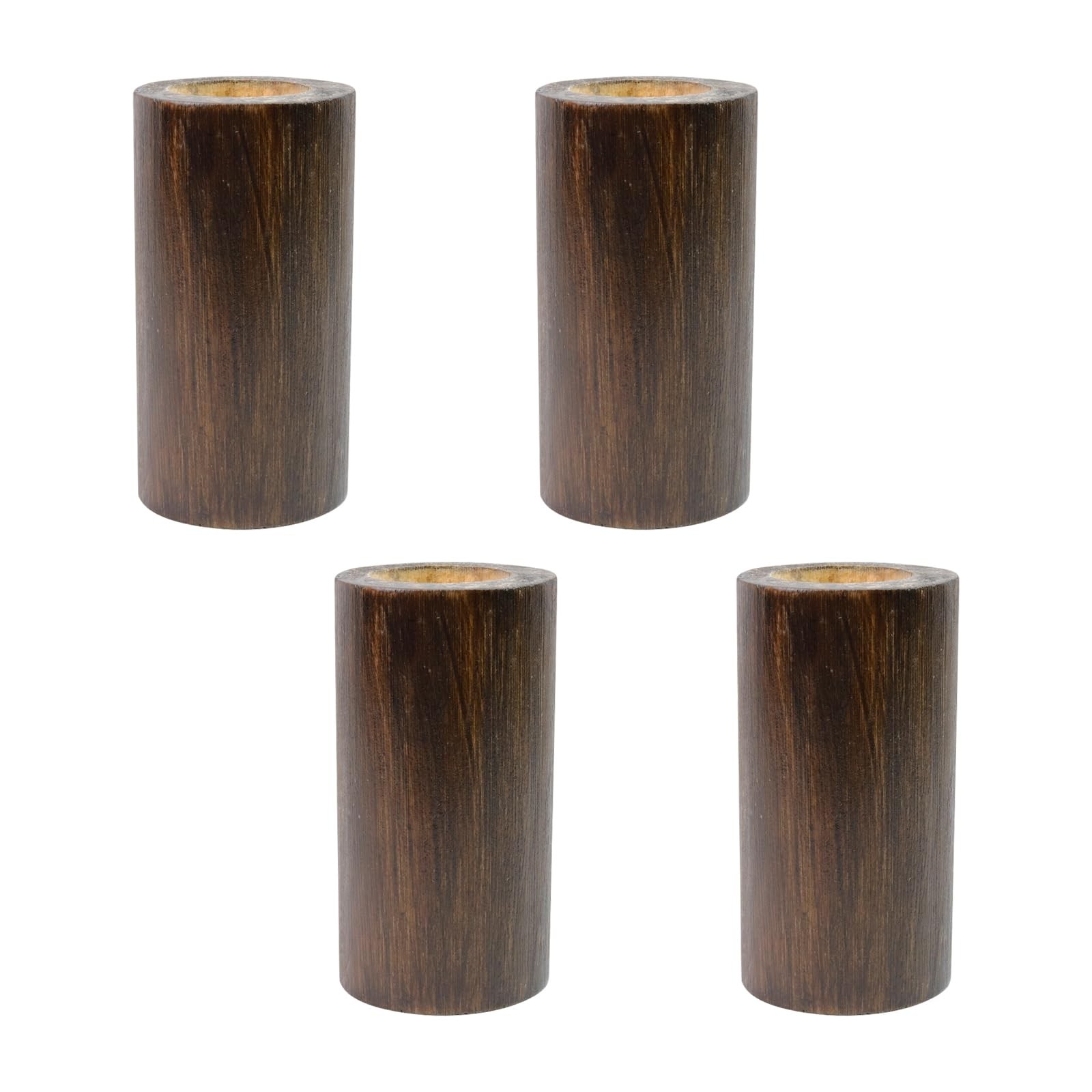 4 Inch Solid Wood Bed Riser Furniture Legs Sofa Couch Table Lifter Brown 4PCS