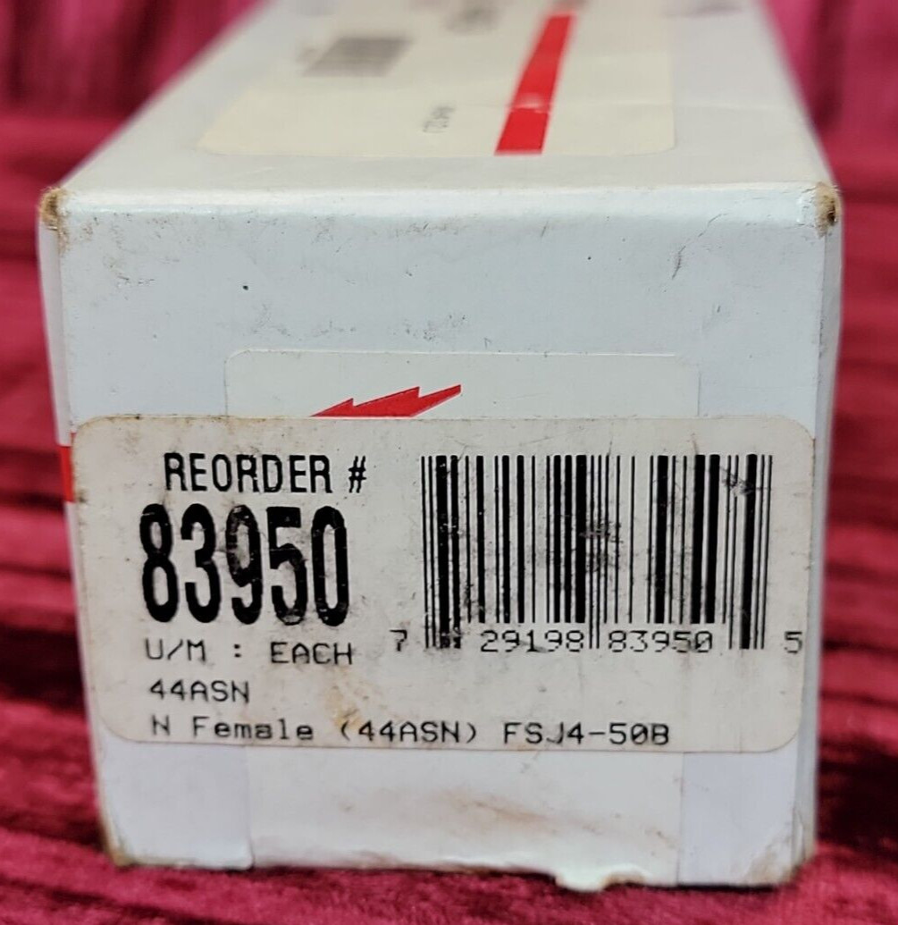 NEW NOS ANDREW TYPE 44ASN N FEMALE CONNECTOR NOS BRASS FITTING TOOL TOOLS