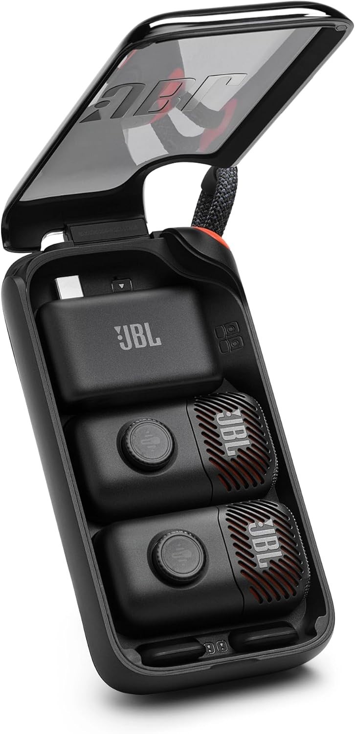 JBL EasySing Mic Mini Duo Wireless Karaoke Microphone Set AI Black New